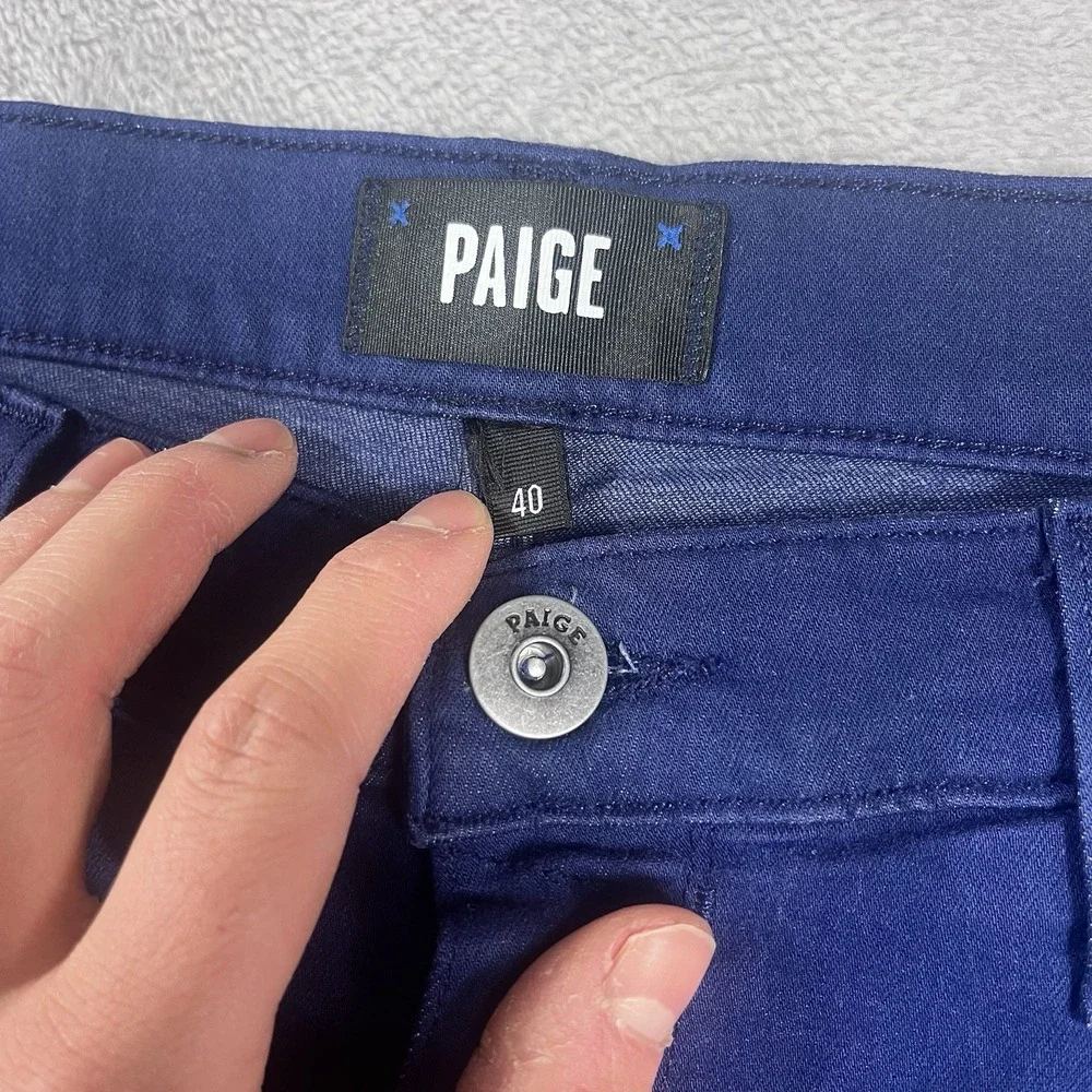PAIGE Lennox The Skinny Slim Dark Blue Transcend‎ Stretch Men's Size 40x32 NWT